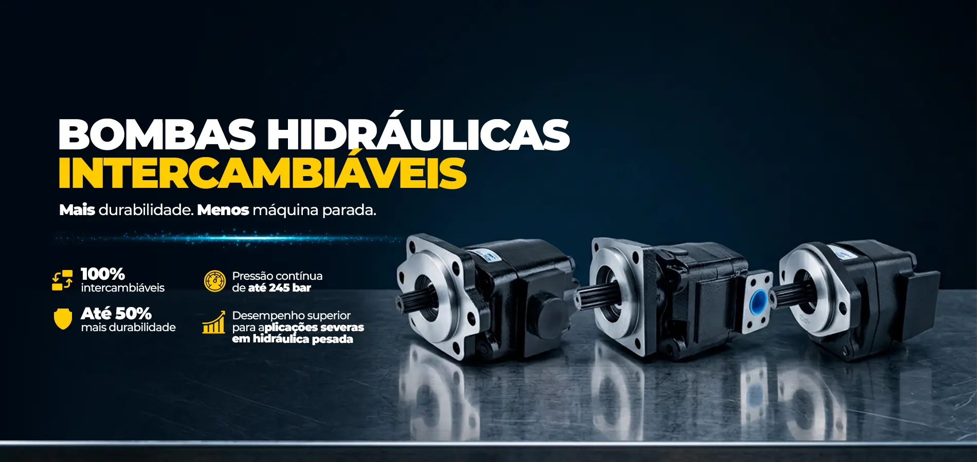 Bombas hidráulicas intercambiáveis