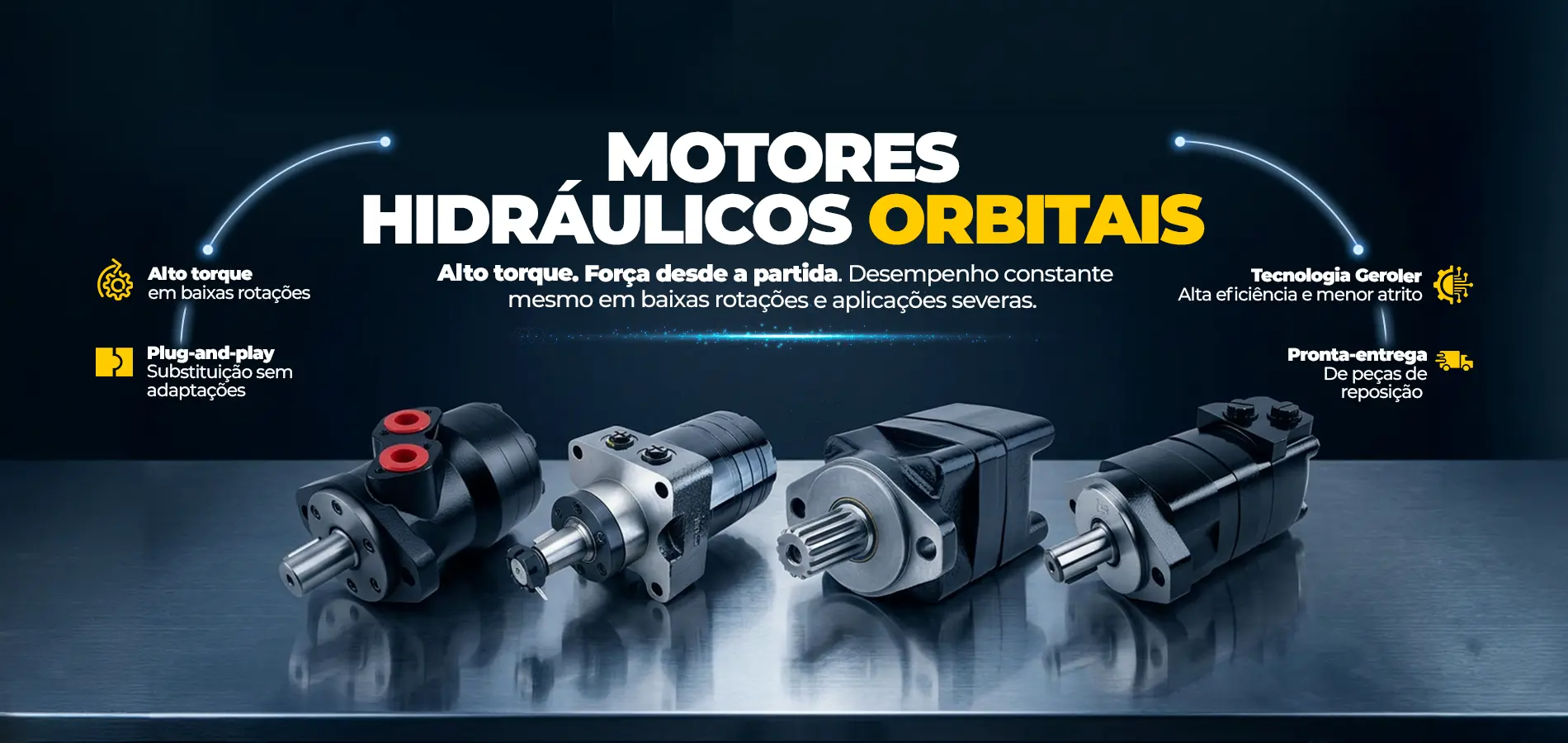 motores hidráulicos orbitais