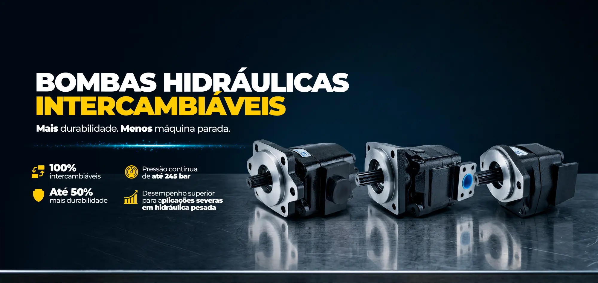 Bombas hidráulicas intercambiáveis