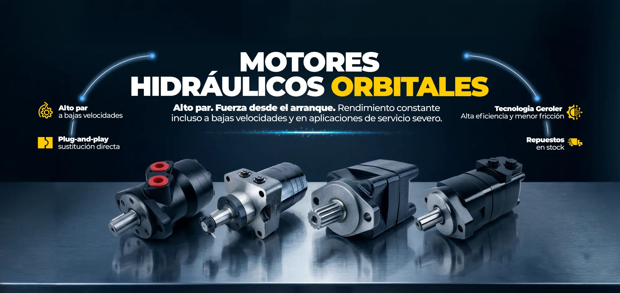 Motores hidráulicos orbitales - Motores de órbita